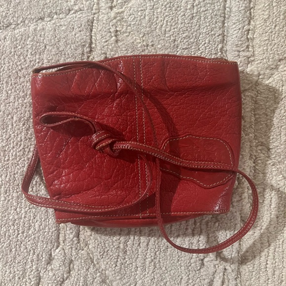 80's Red Python shoulder bag by Carlos Falch